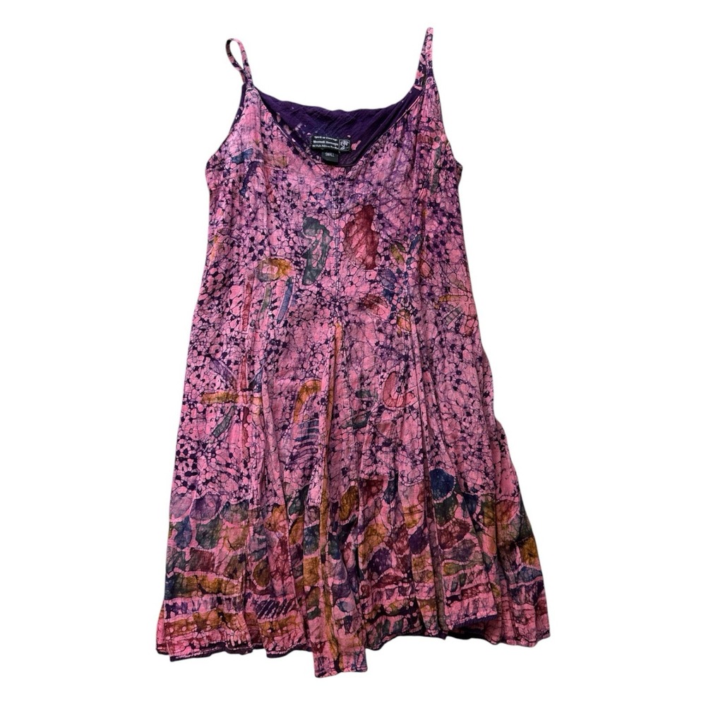 Spirit of Courage Nnamdi Ibenagu Sleeveless Dress Small Purple Batik Artisan
